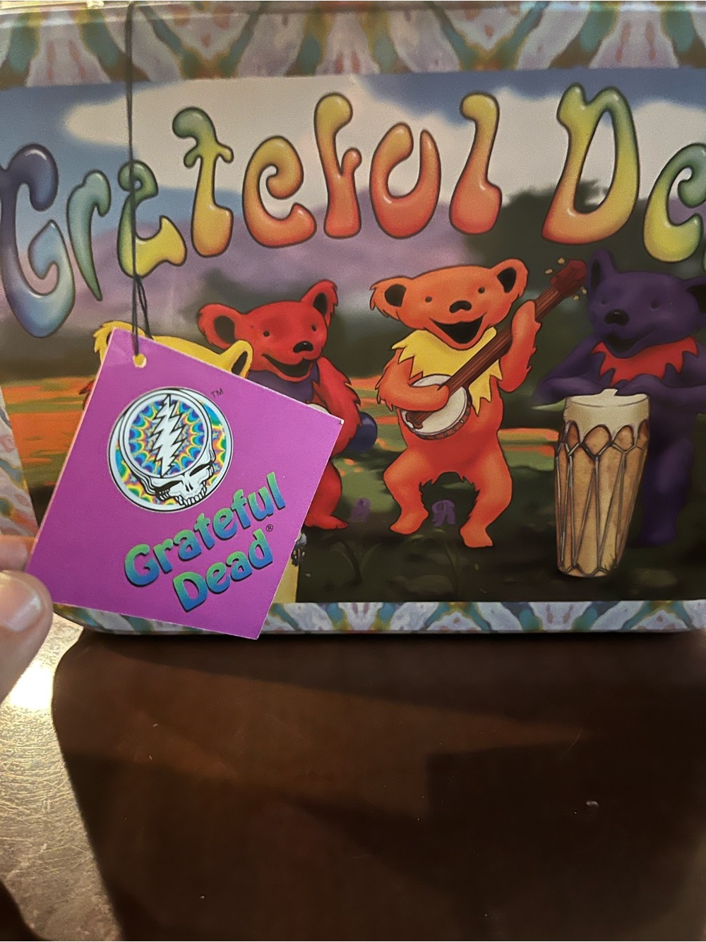 Grateful Dead Lunch Box Tin Tote 1998 Vandor - new with tags